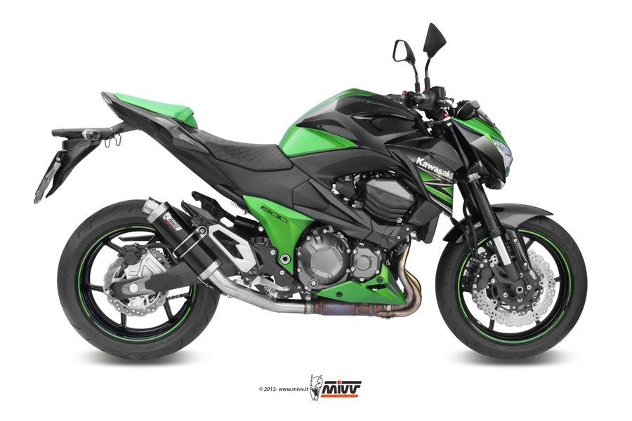 Escape Mivv GP black Kawasaki Z800 2013-16