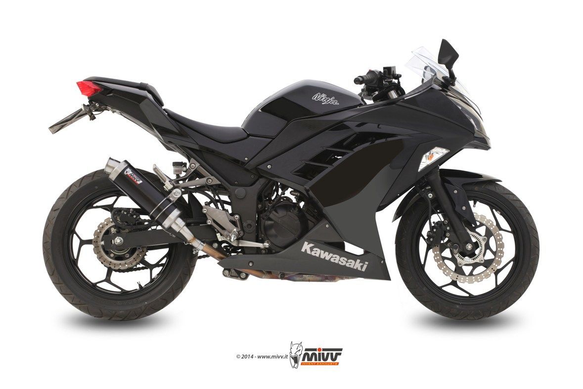 Escape Mivv GP black Kawasaki Ninja 300 2013-16 / Z300 2015-16