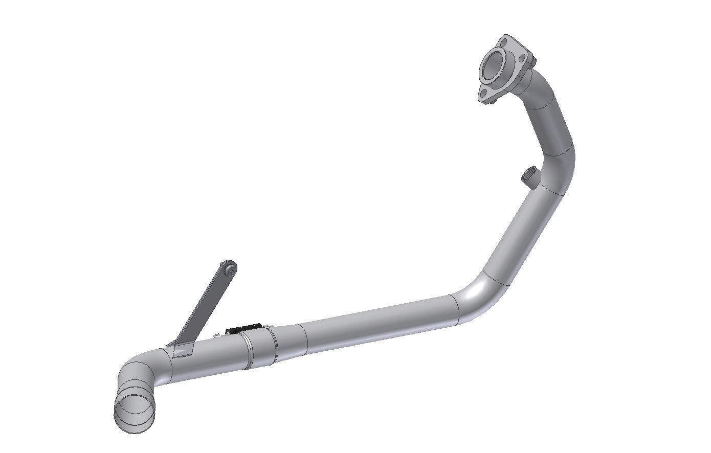 Escape Mivv Tubo no kat (compatible con silenciadores Escape Mivv y Originales) KTM 125 Duke 2021-23