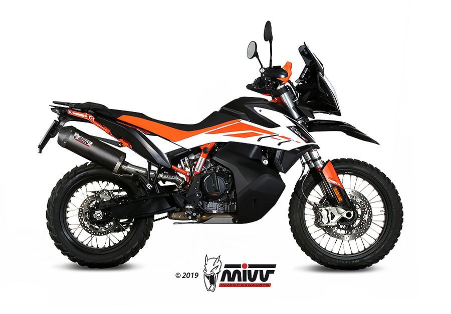 Escape Mivv Oval carbono con tapa carbono KTM 790 Adventure/R 19-20 / 890 Adventure/R 20-23