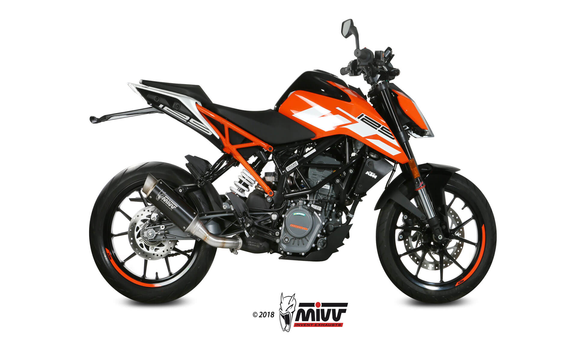 Escape Mivv  GP Pro black KTM 125/390 Duke / RC 125/390 2017-20