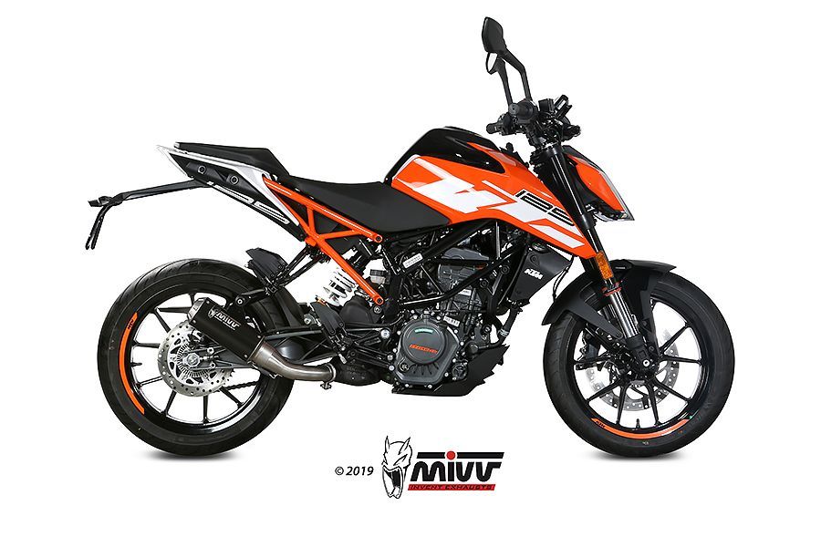 Escape Mivv  Mk3 black KTM 125/390 Duke / RC 125/390 2017-20