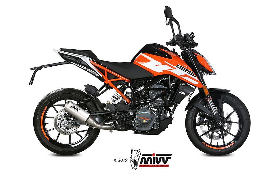 Escape Mivv Mk3 inox KTM 125/390 Duke / RC 125/390 2017-20