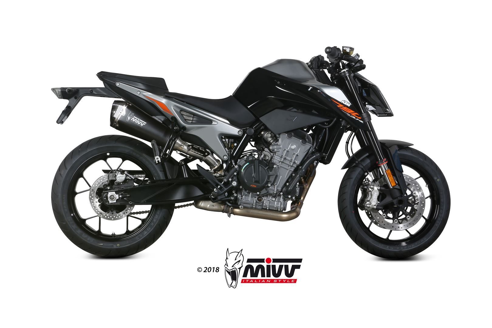Escape Mivv  Delta Race black KTM 790 Duke 2018-20 / 890 Duke 2020-23