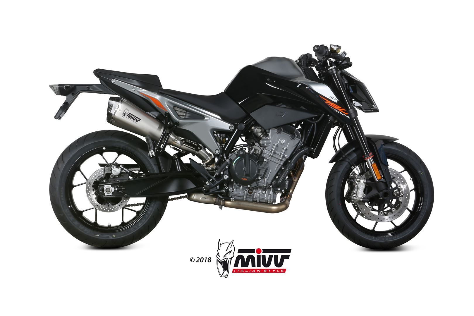 Escape Mivv Delta Race inox KTM 790 Duke 2018-20 / 890 Duke 2020-23