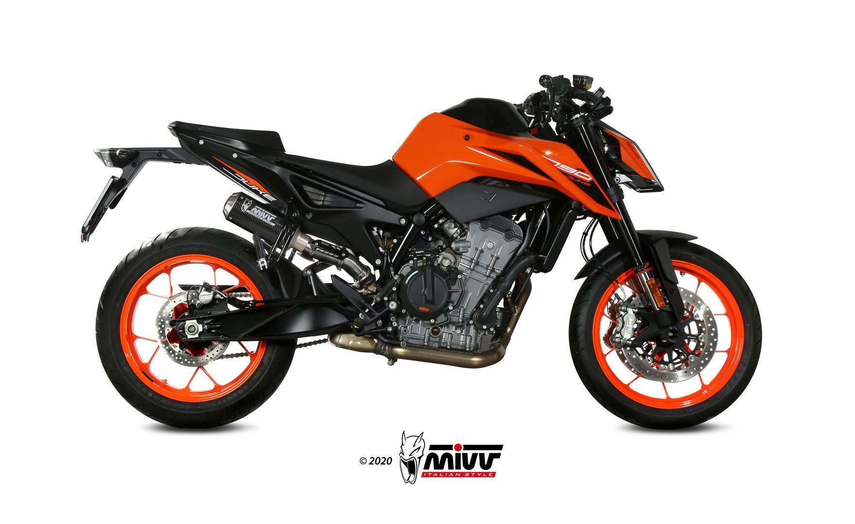 Escape Mivv  Mk3 black KTM 790 Duke 2018-20 / 890 Duke 2020-23
