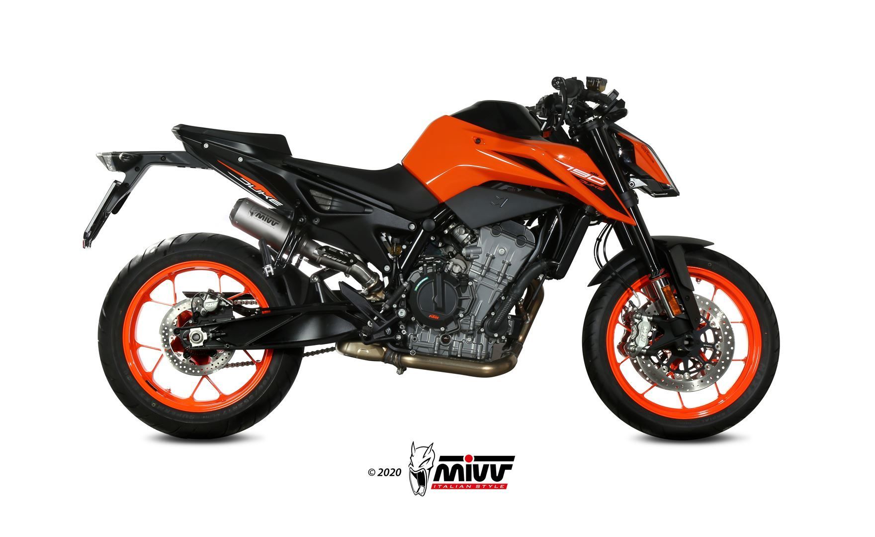 Escape Mivv Mk3 inox KTM 790 Duke 2018-20 / 890 Duke 2020-23