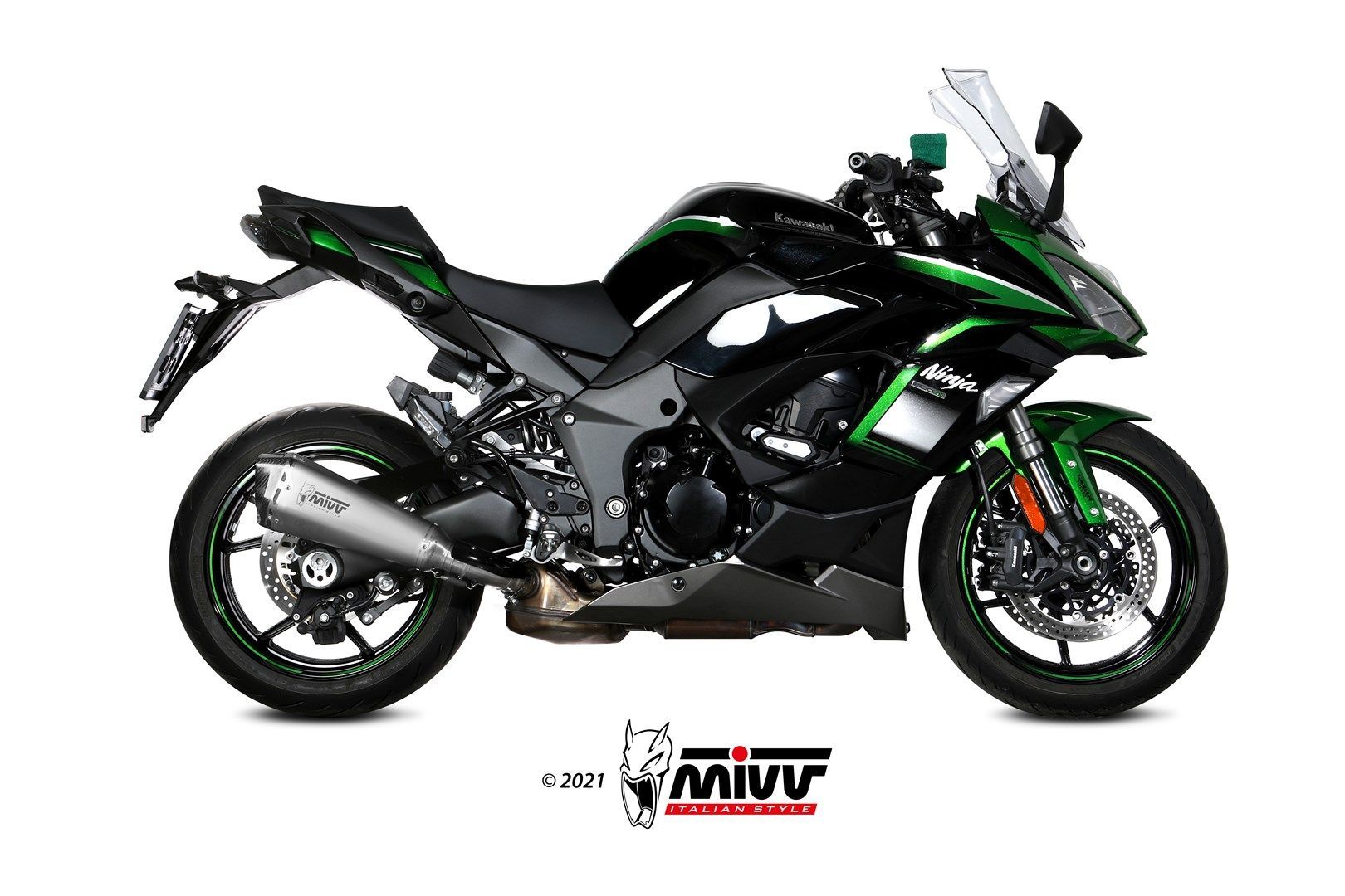 Escape Mivv Delta Race inox Kawasaki Ninja 1000 SX / Tourer 2020-24