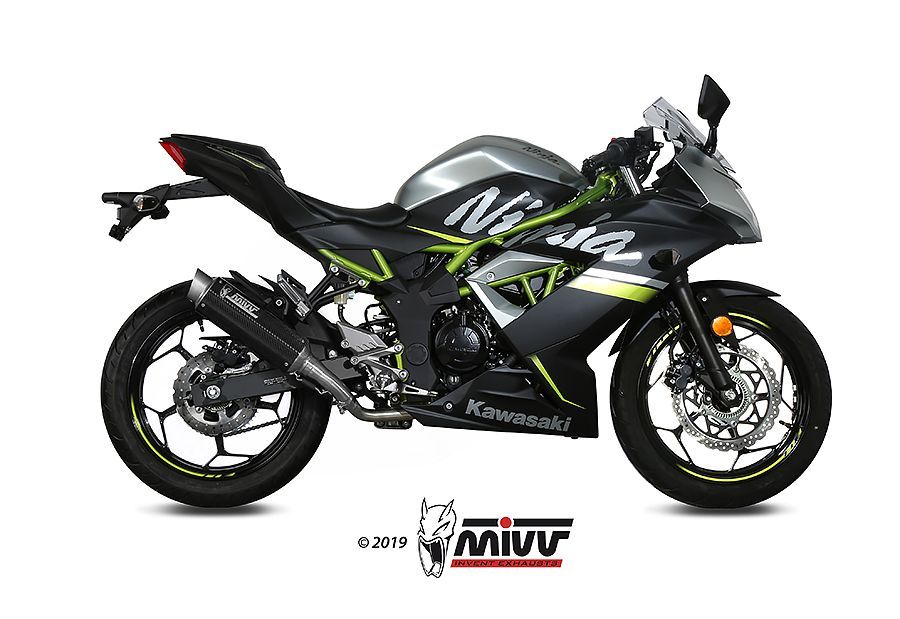 Escape Mivv  GP Pro carbono Kawasaki Ninja 125 / Z125 2019-24
