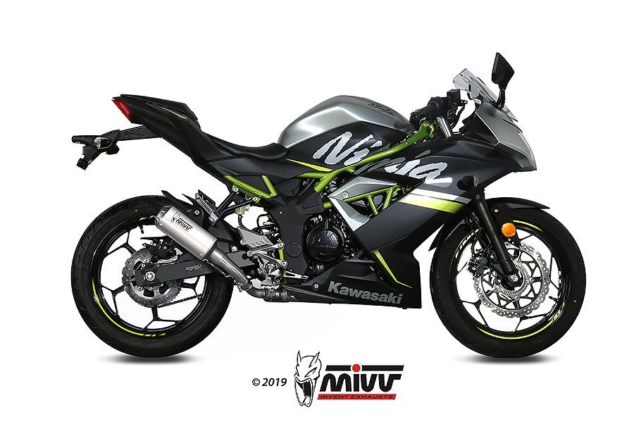 Escape Mivv Mk3 inox Kawasaki Ninja 125 / Z125 2019-24