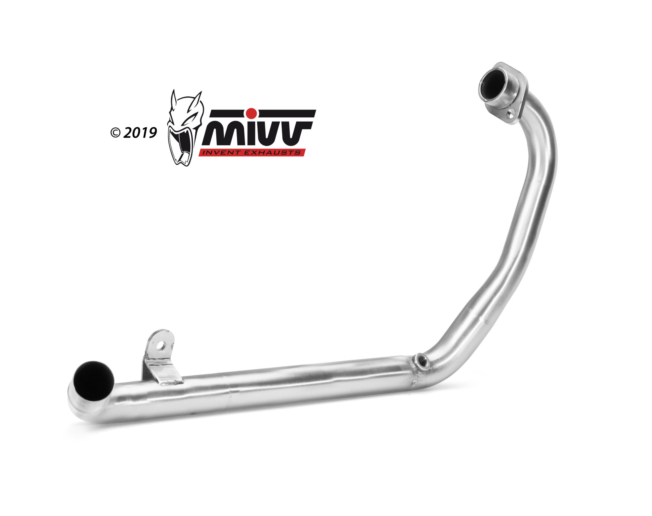 Escape Mivv Tubo no kat (compatible con silenciadores Escape Mivv y Originales) Kawasaki Ninja 125 / Z125 2019-24