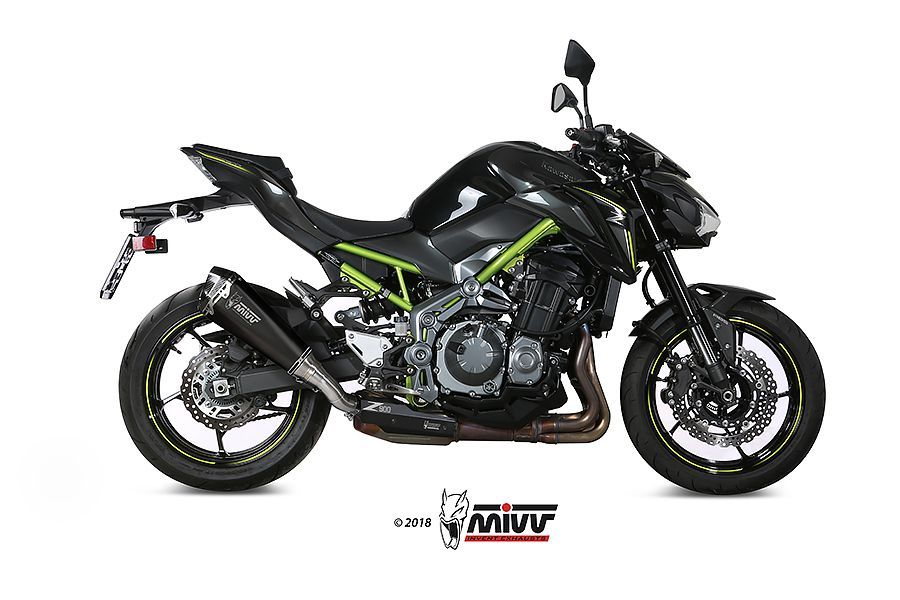 Escape Mivv  Delta Race black Kawasaki Z900 2017-19 / Z900 A2 (35 KW / 70 KW) 2017-24