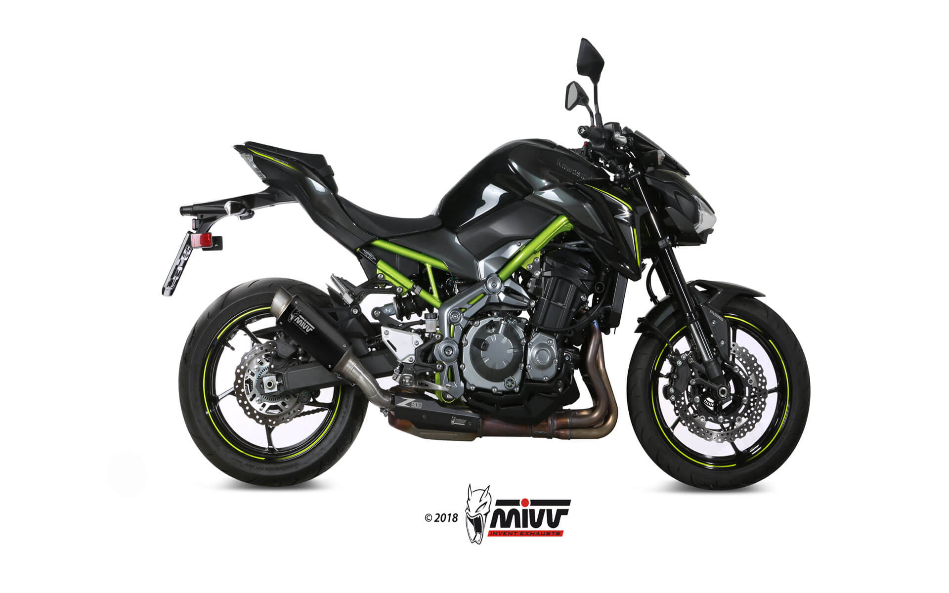 Escape Mivv  GP Pro black Kawasaki Z900 2017-19 / Z900 A2 (35 KW / 70 KW) 2017-24