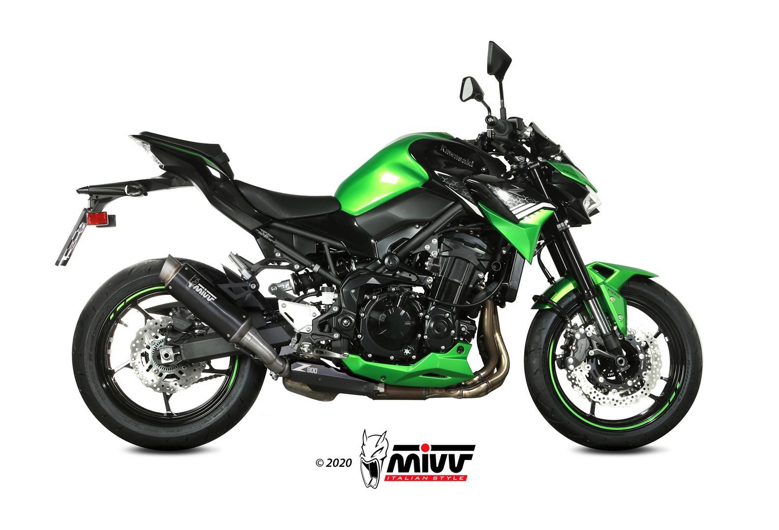 Escape Mivv  GP Pro black Kawasaki Z900 2020-24