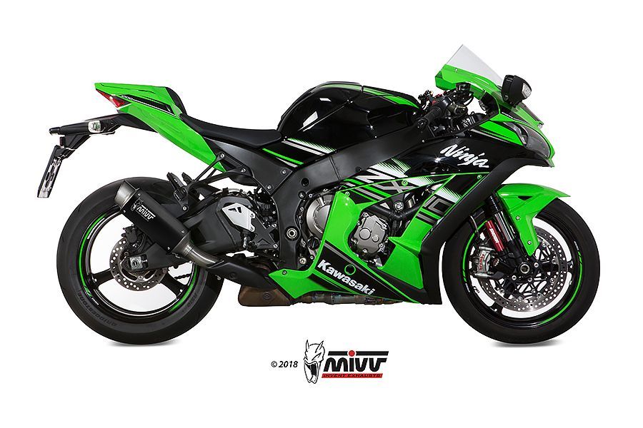 Escape Mivv  GP Pro black Kawasaki ZX-10 R / RR / SE 2016-24