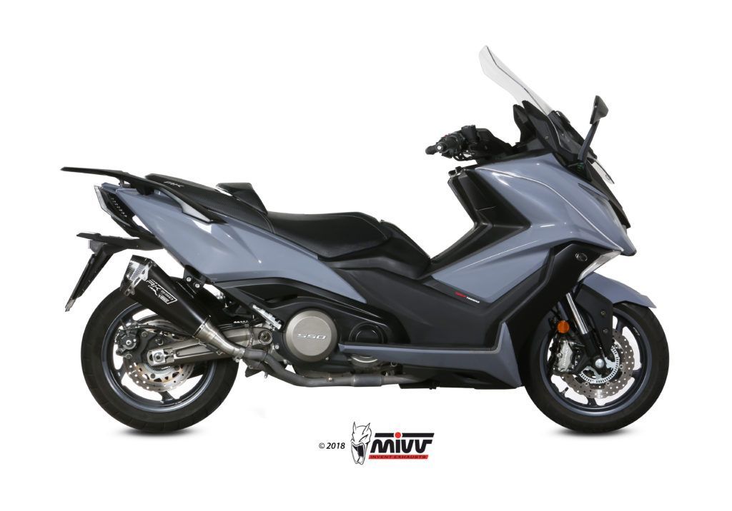 Escape Mivv Delta Race inox Kymco AK550 2017-20