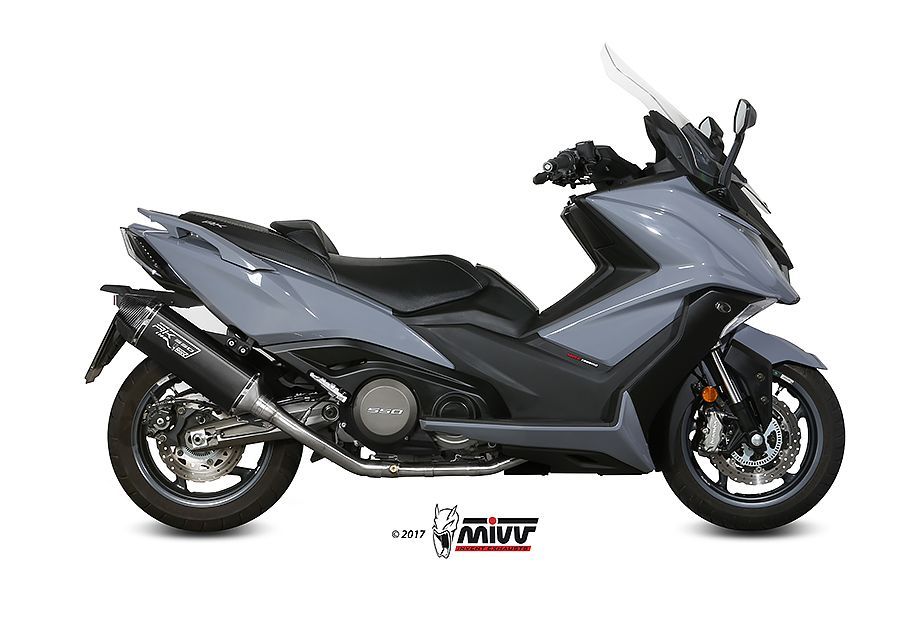 Escape Mivv Full system 2x1 Speed edge black Kymco AK550 2017-20