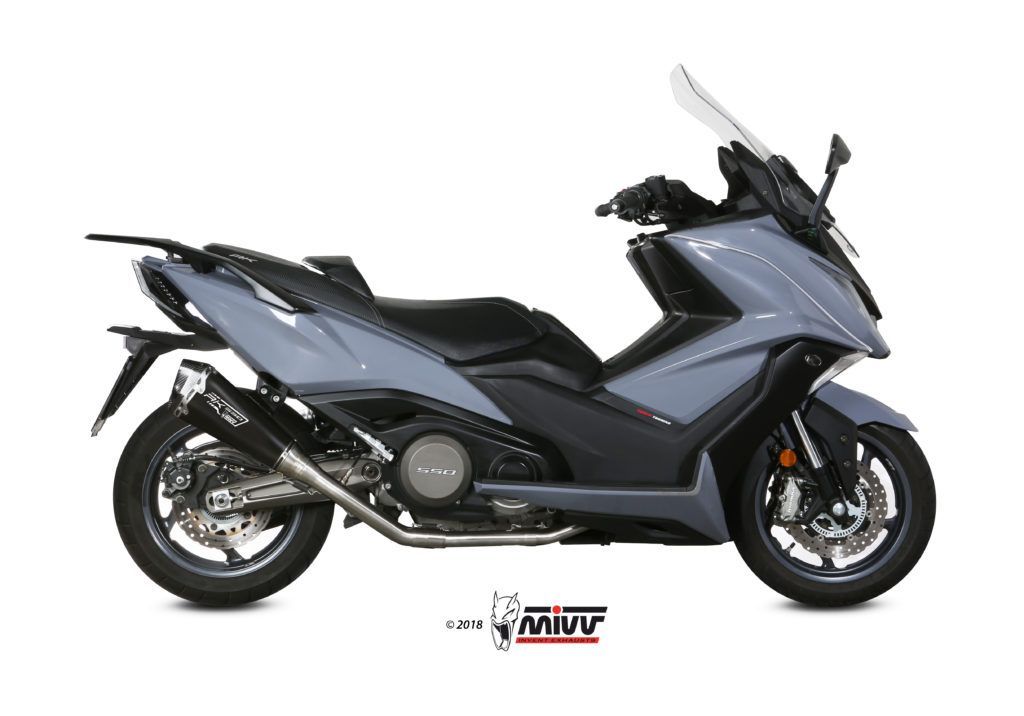 Escape Mivv Full system 2x1 Delta Race inox Kymco AK550 2017-20