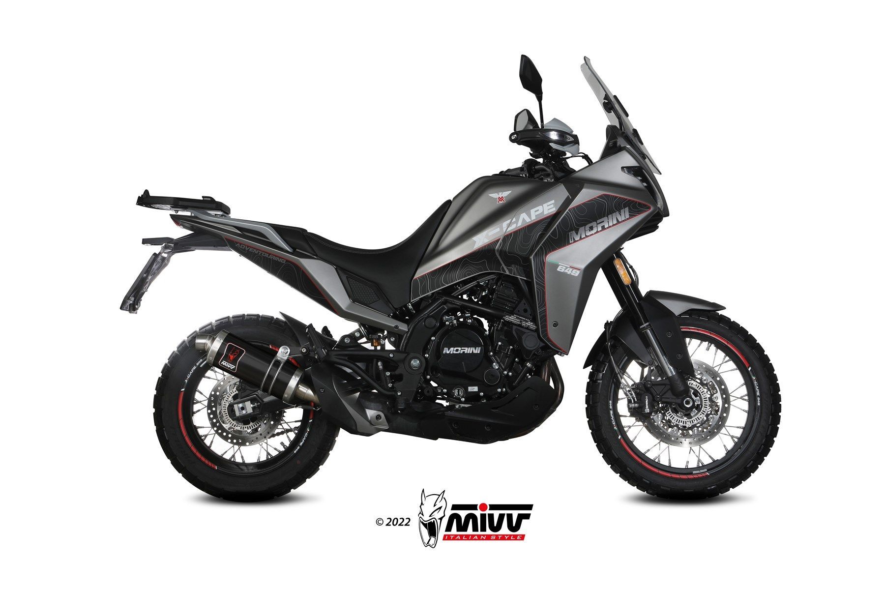 Escape Mivv DAKAR BLACK MOTO MORINI X-CAPE 2021-24