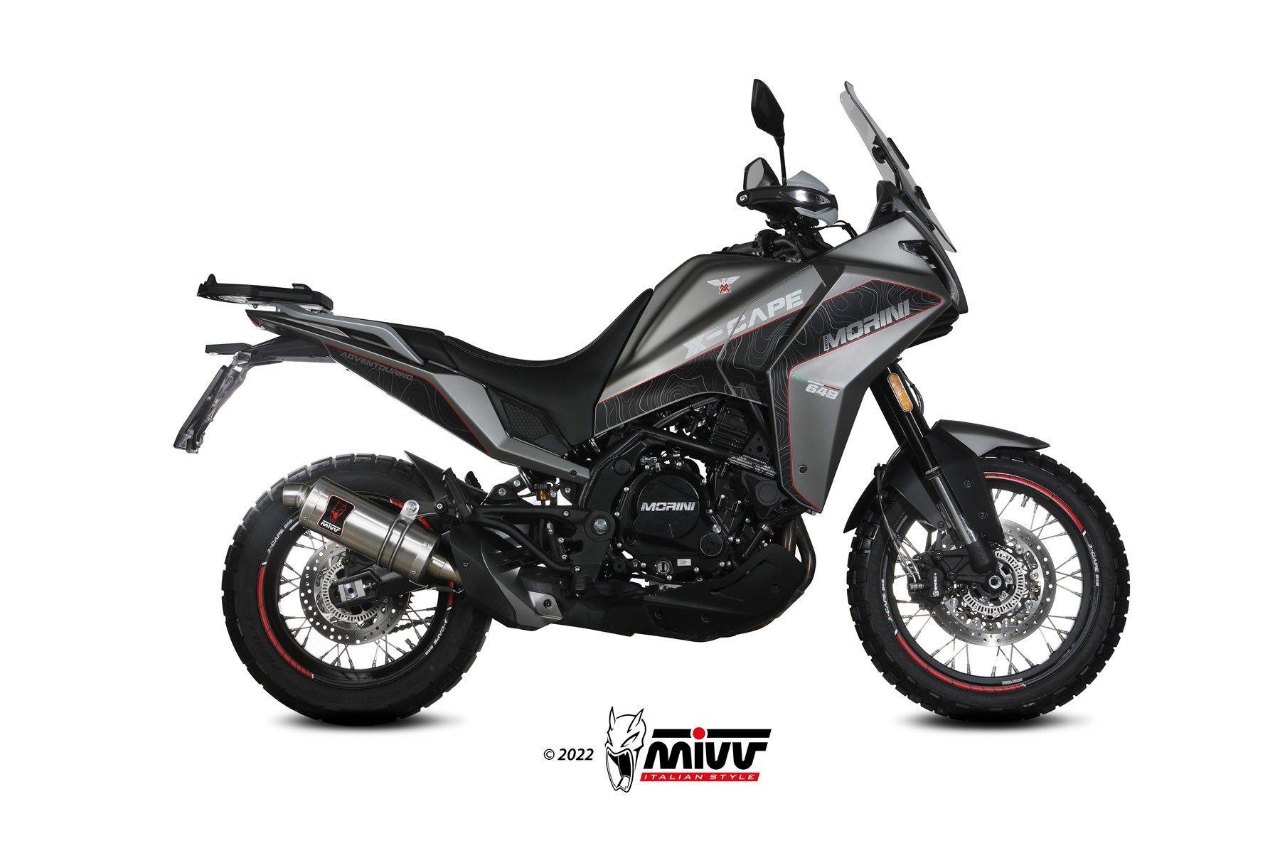 Escape Mivv DAKAR inox MOTO MORINI X-CAPE 2021-24