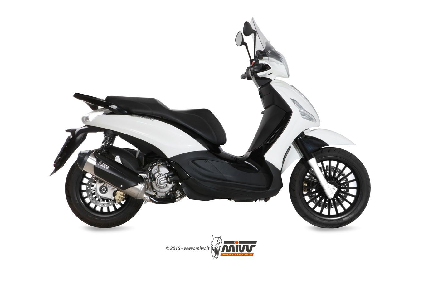 Escape Mivv Full system 1x1 Urban inox Piaggio Beverly 125 2014-16