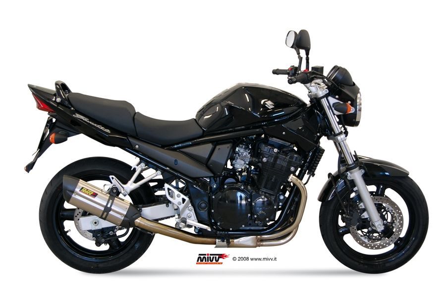 Escape Mivv Suono inox con tapa carbono Suzuki GSF 650 Bandit 2005-06