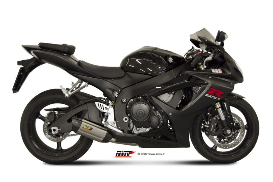 Escape Mivv Suono inox con tapa carbono Suzuki GSX-R 600 / GSX-R 750 2006-07
