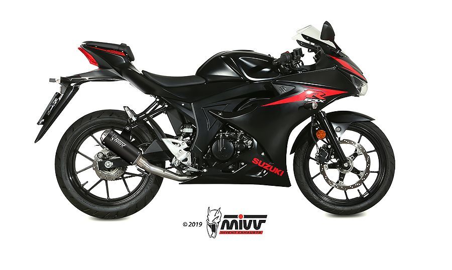Escape Mivv Full system 1x1 MK3 black Suzuki GSX-R 125 / GSX-S 125 2017-20