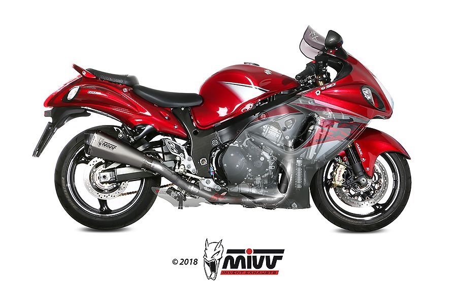 Escape Mivv Full system 4x2x1 Delta Race Full titanium Suzuki GSX-R 1300 Hayabusa 2008-17