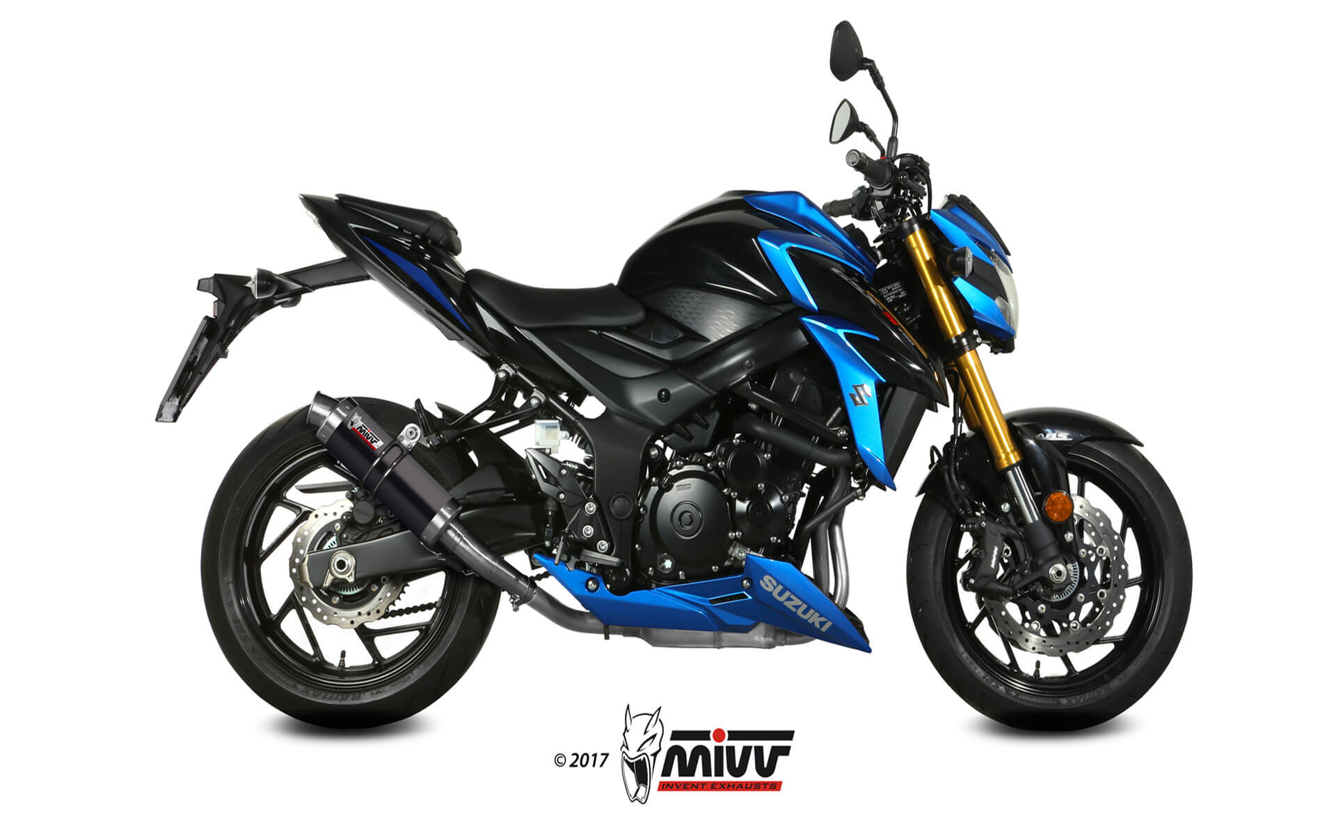 Escape Mivv  GP black Suzuki GSX-S 750 2017-20