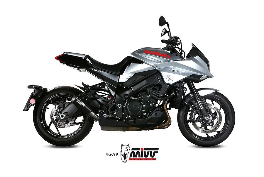 Escape Mivv  Mk3 black Suzuki GSX-S 1000 Katana 2019-24