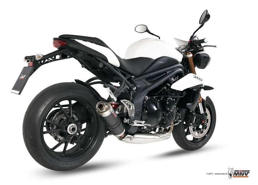 Escape Mivv GP carbon Triumph Speed Triple 2011-15
