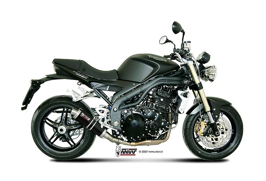 Escape Mivv GP black Triumph Speed Triple 2007-10