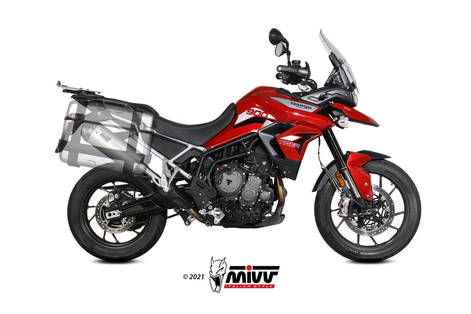 Escape Mivv Oval titan Triumph Tiger 900 / GT / Pro / Rally 2021-24