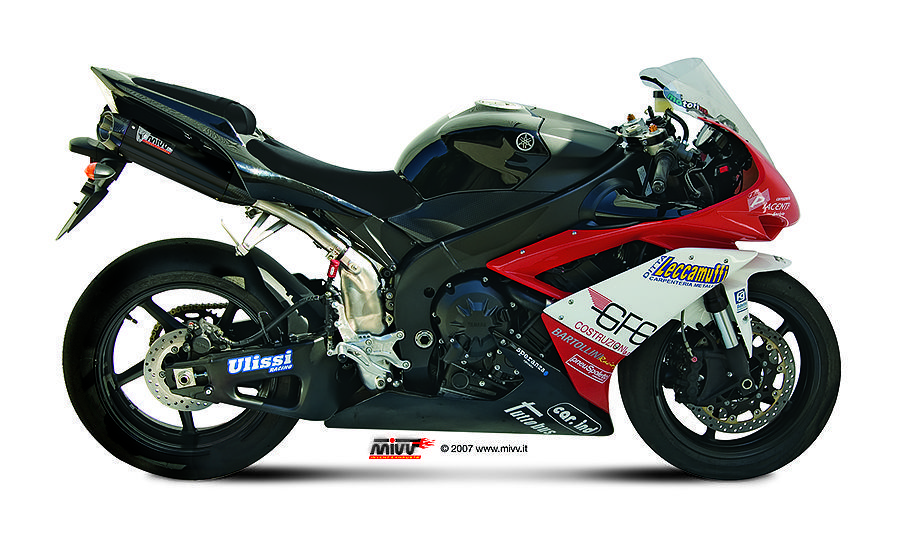 Escape Mivv 2 Suono black con tapa carbono Yamaha YZF 1000 R1 2007-08