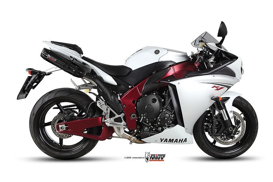 Escape Mivv 2 Suono black con tapa carbono Yamaha YZF 1000 R1 2009-14