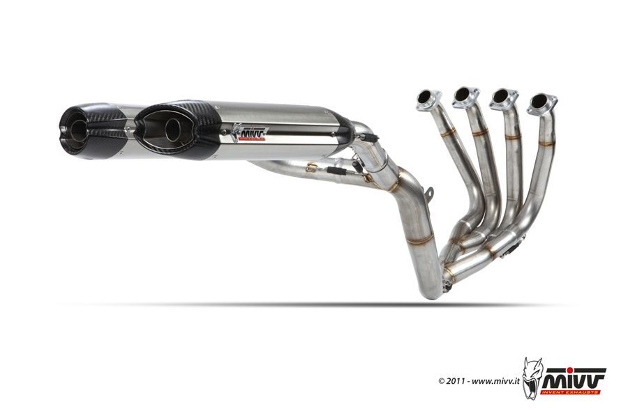 Escape Mivv Full system 4x2x2 Suono inox con tapa carbono Yamaha YZF 1000 R1 2009-14