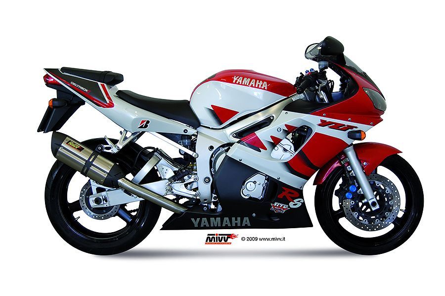 Escape Mivv Suono inox con tapa carbono Yamaha YZF 600 R6 1999-02