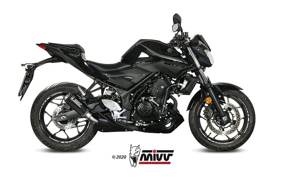 Escape Mivv Mk3 carbono Yamaha MT-03 2016-24