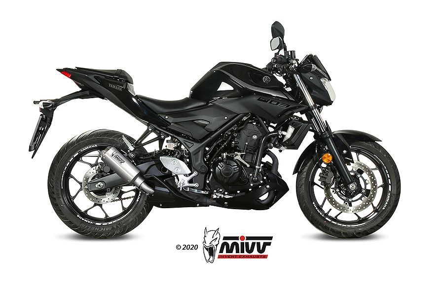 Escape Mivv Mk3 inox Yamaha MT-03 2016-24
