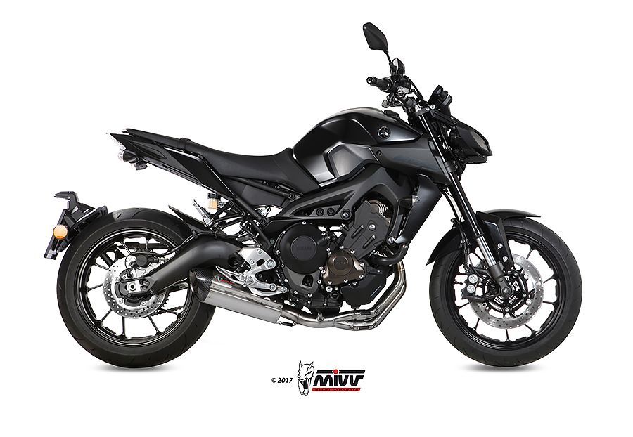 Escape Mivv Full system 3x1 Suono inox con tapa carbono Yamaha MT-09 / FZ-09 2013-20