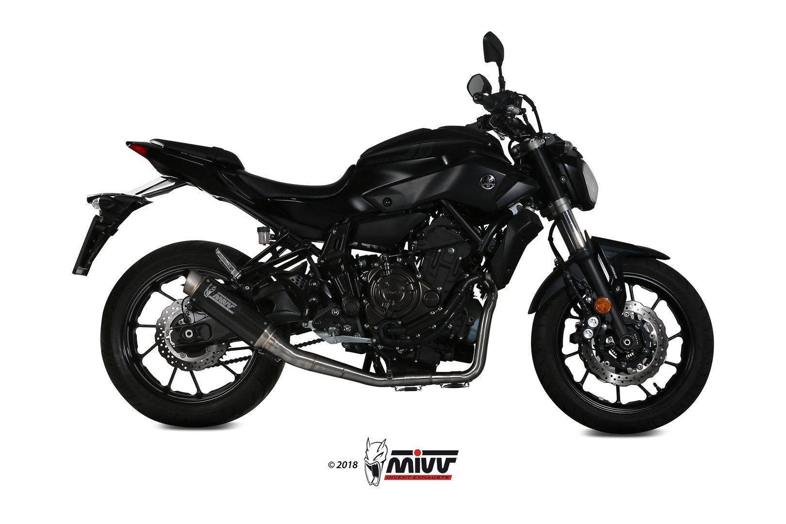 Escape Mivv Full system 2x1 GP Pro carbono Yamaha MT-07 / FZ-07 2014-20