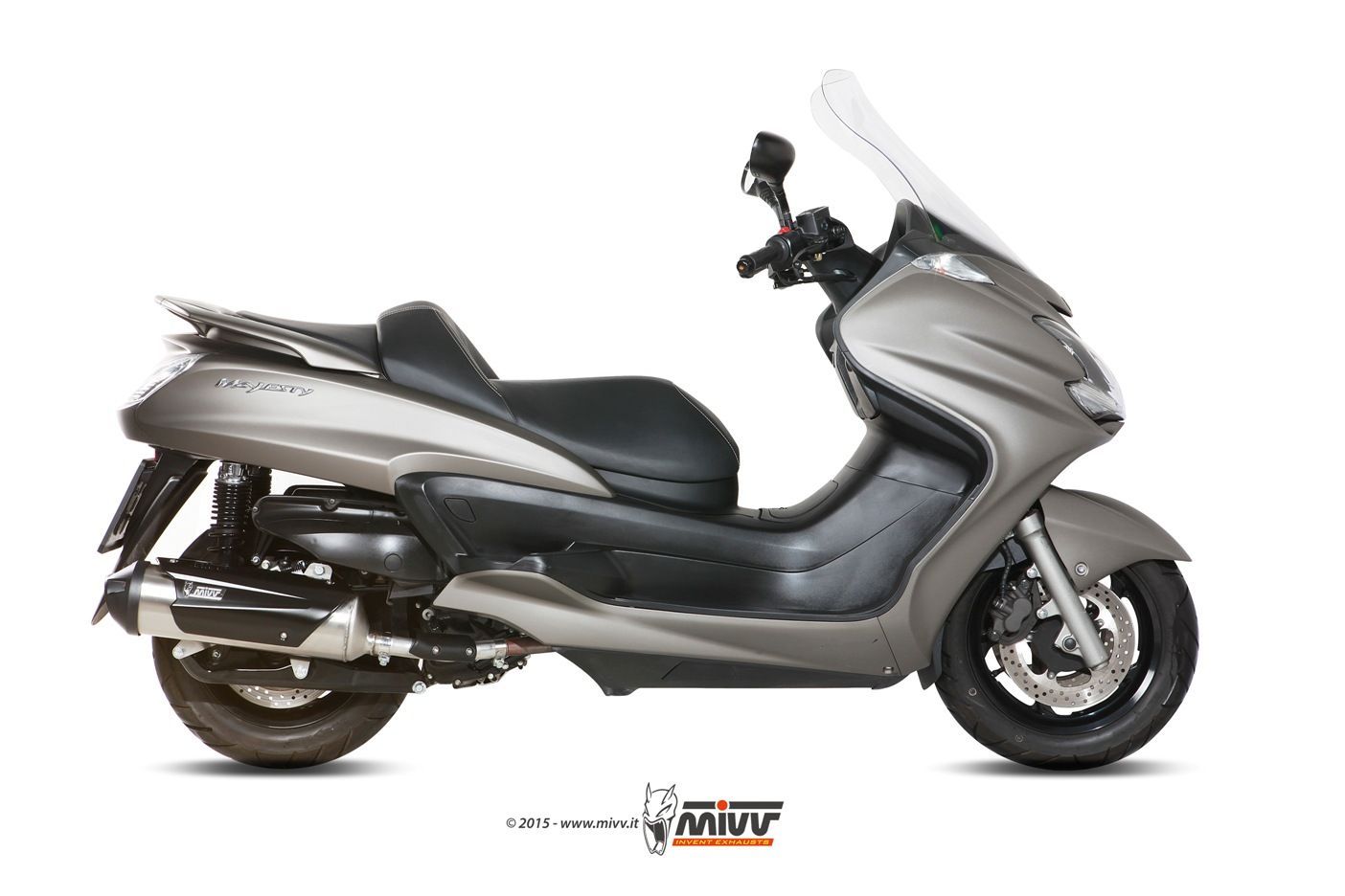 Escape Mivv Full system 1x1 Urban inox Yamaha Majesty 400 2007-14