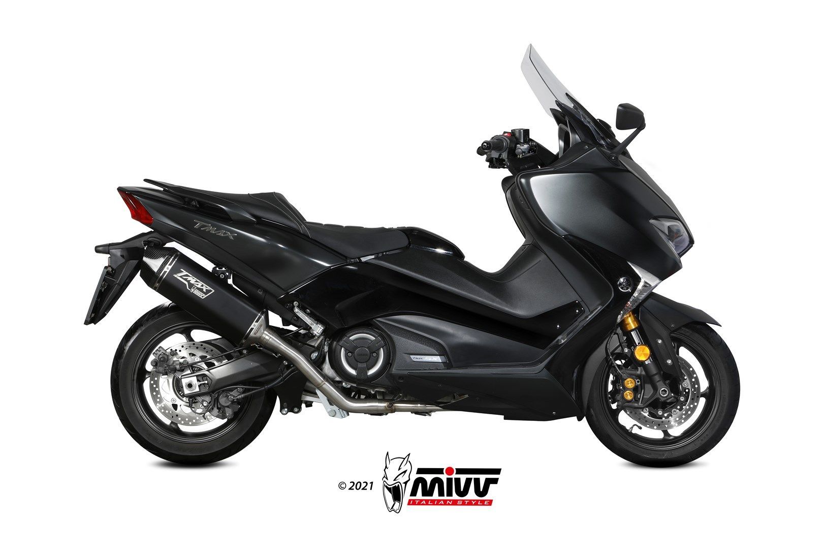 Escape Mivv Full system 2x1 Speed edge black Yamaha T-MAX 530 2017-19
