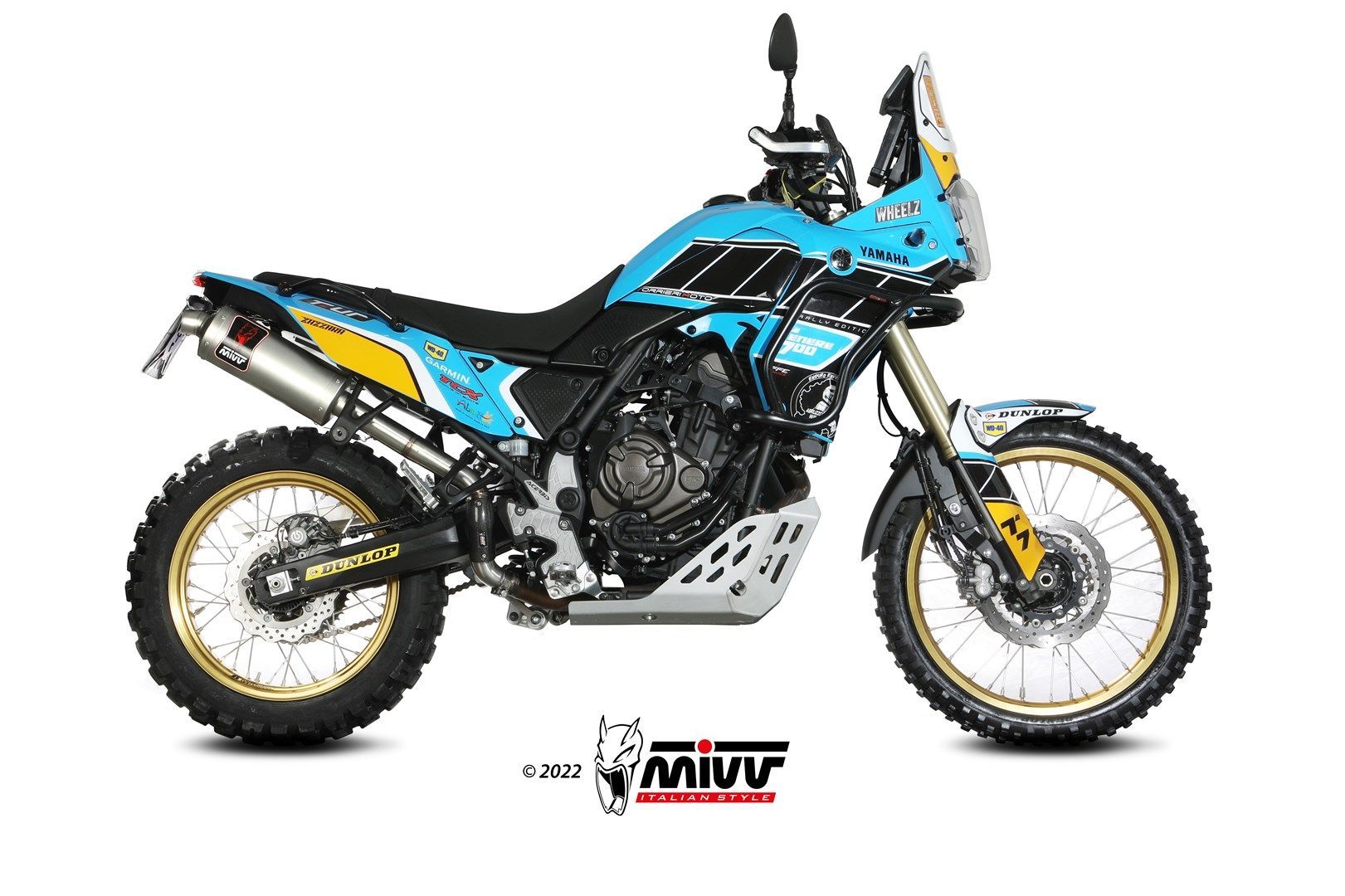Escape Mivv Dakar inox Yamaha Ténéré 700 2019-24