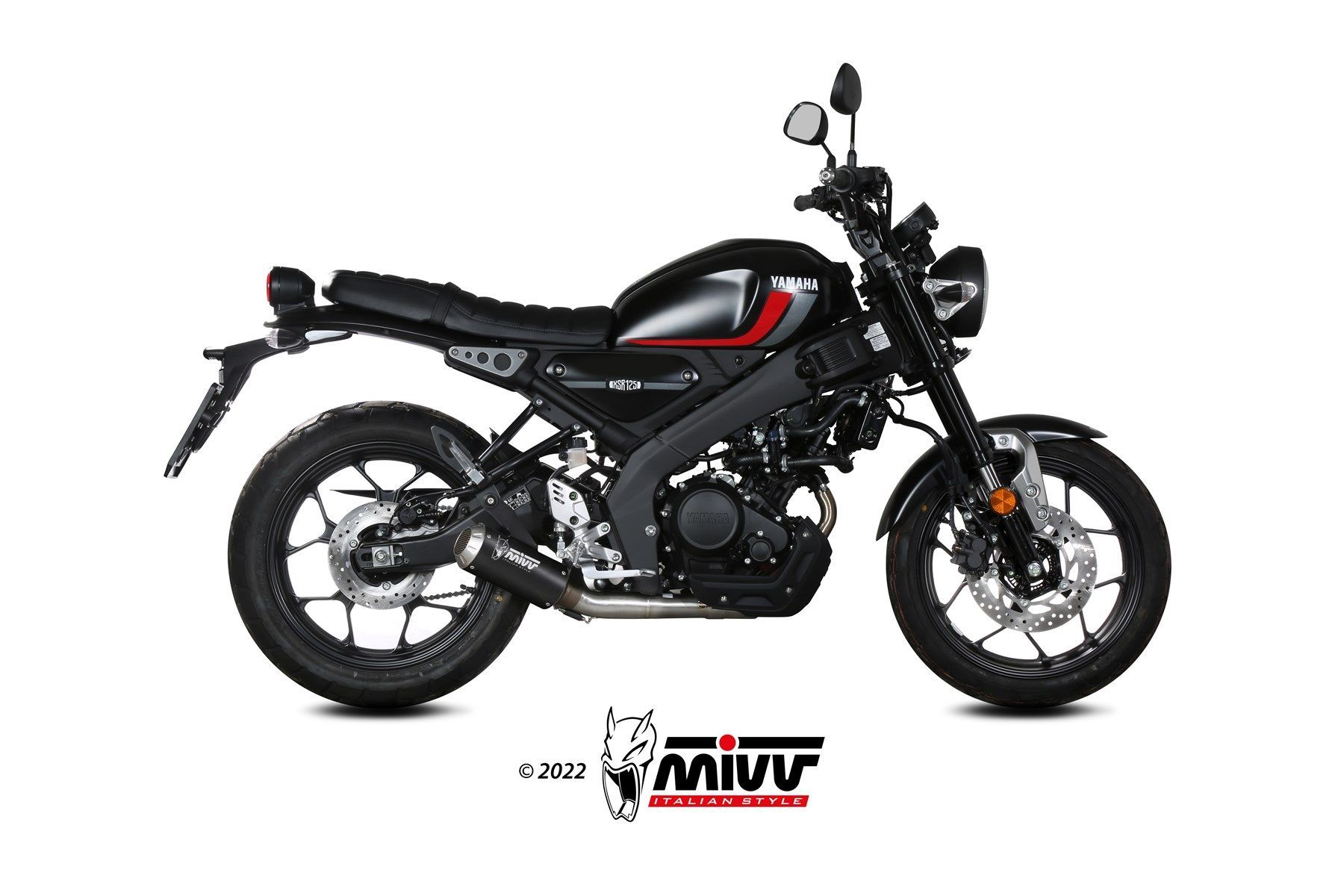 Escape Mivv Full system 1x1 MK3 black Yamaha XSR 125 2022-24