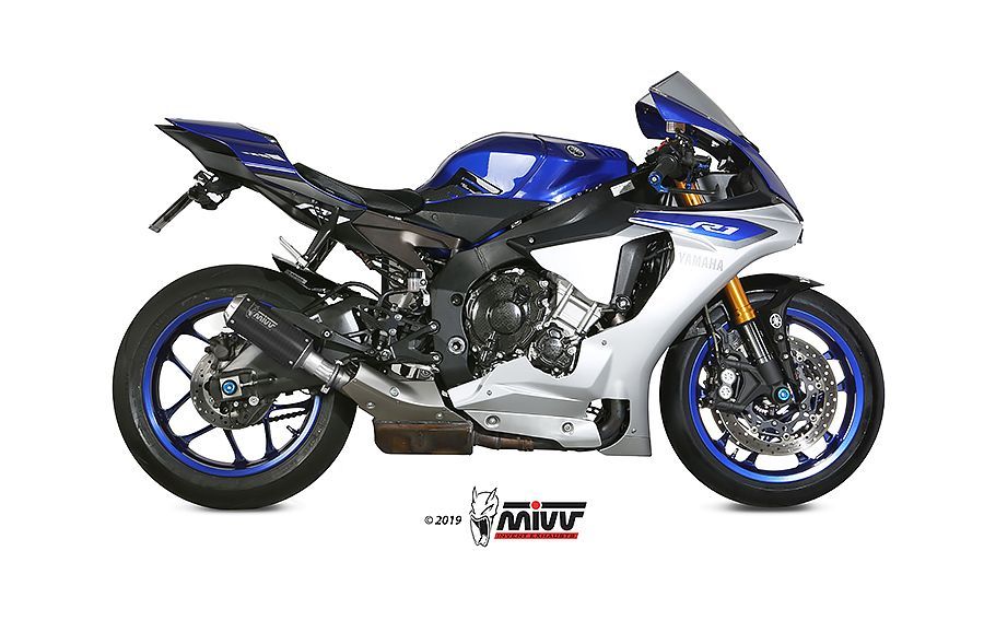 Escape Mivv Mk3 carbono Yamaha YZF 1000 R1 2015-23