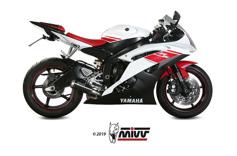 Escape Mivv  Mk3 black Yamaha YZF 600 R6 2006-16