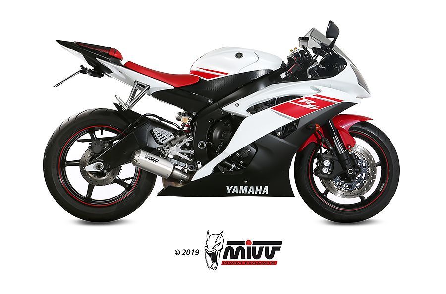 Escape Mivv Mk3 inox Yamaha YZF 600 R6 2006-16