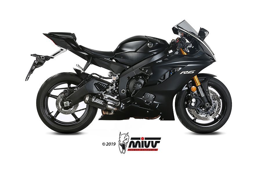 Escape Mivv Mk3 carbono Yamaha YZF 600 R6 2017-23